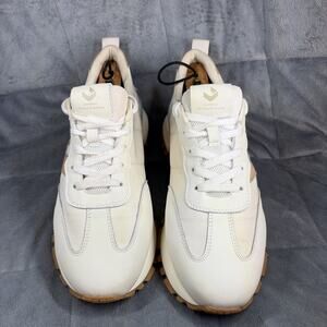 Womens 7.5 Somiliss Sneakers Off- White Lace Up Athletic Shoes